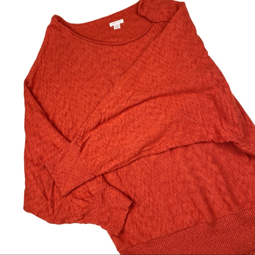 Xhilaration Red Oversized Knit Pullover - Size Large - Picture 3 of 5